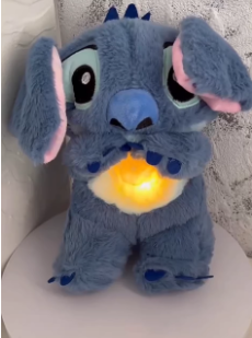 Stitch Ademhalingsknuffel | Zachte, Kalmerende Knuffel met Ademhalingstraining
