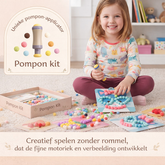 Pompon Knutselset | creatief bezig zonder lijm of rommel