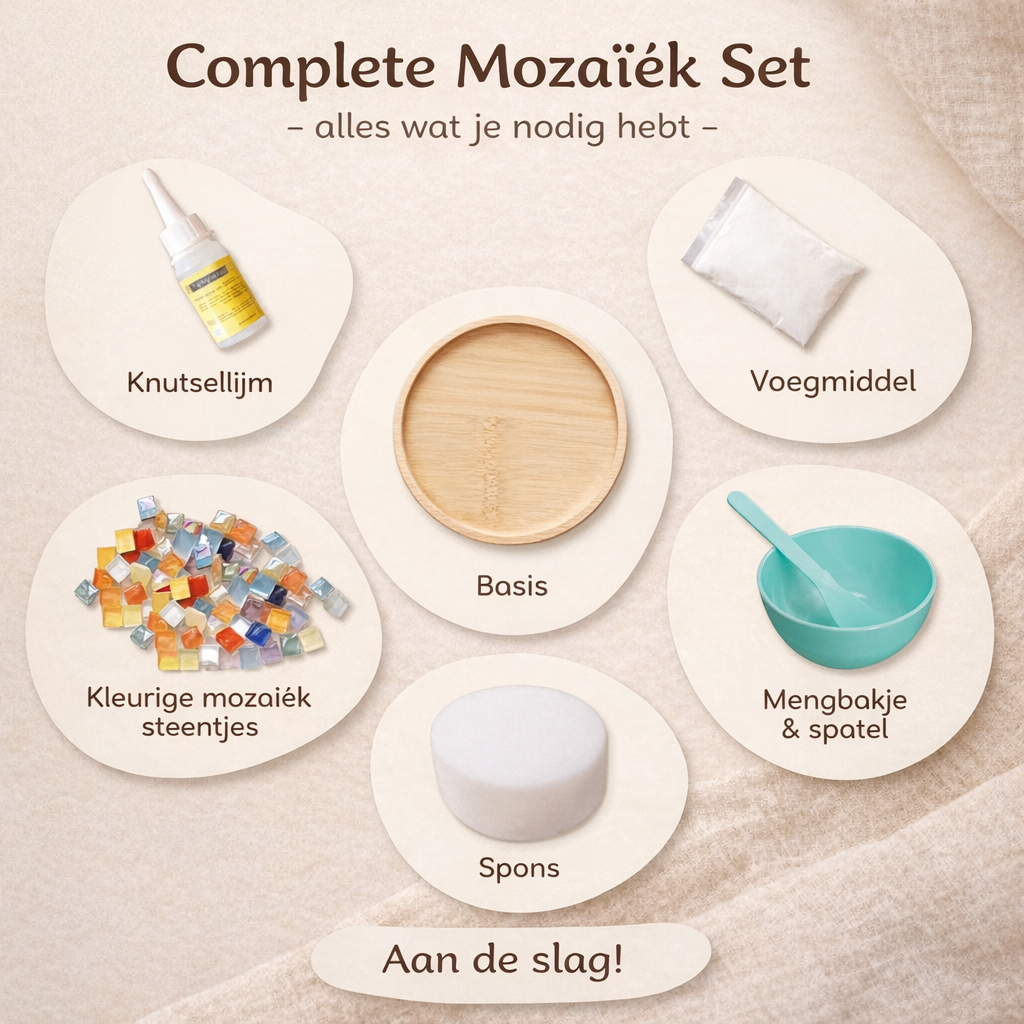 DIY Mozaïek Onderzetters Set | Creatief moment samen
