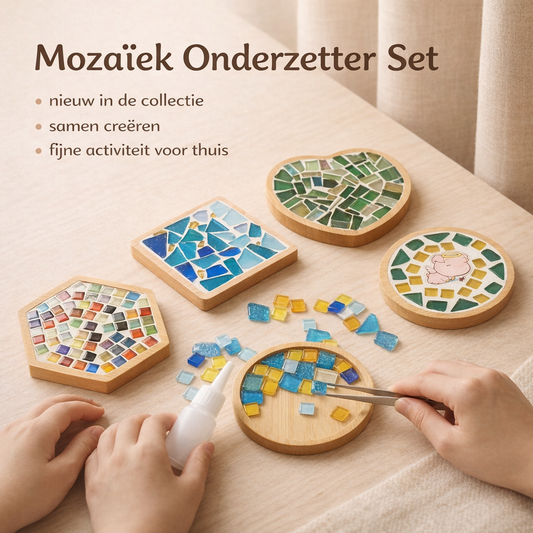 DIY Mozaïek Onderzetters Set | Creatief moment samen