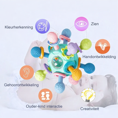 Zachte 3-in-1 Bijtring | Veilig, Rustig en Comfortabel voor Doorkomende Tandjes