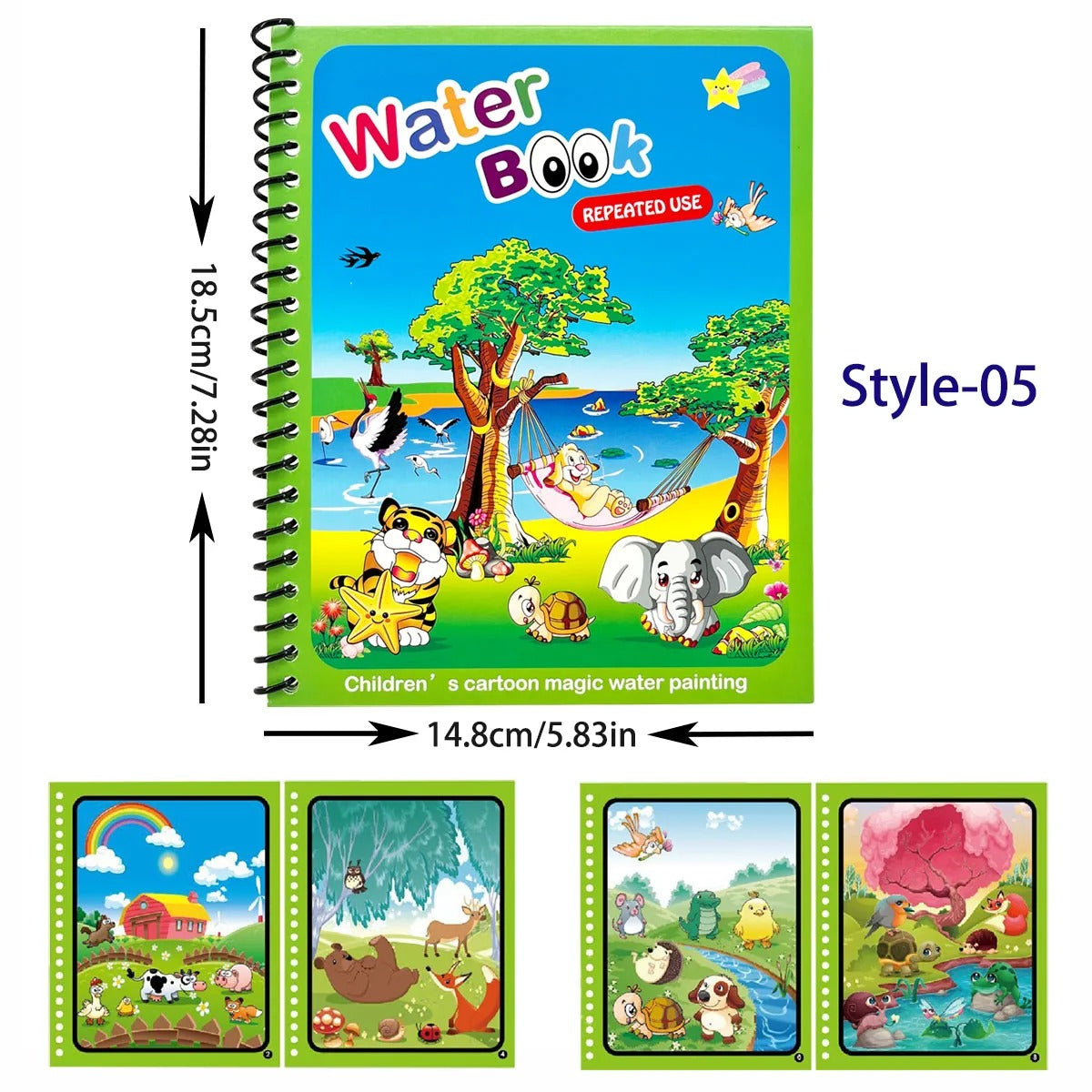 Herbruikbaar Water Kleurboek | Kleuren zonder knoeien