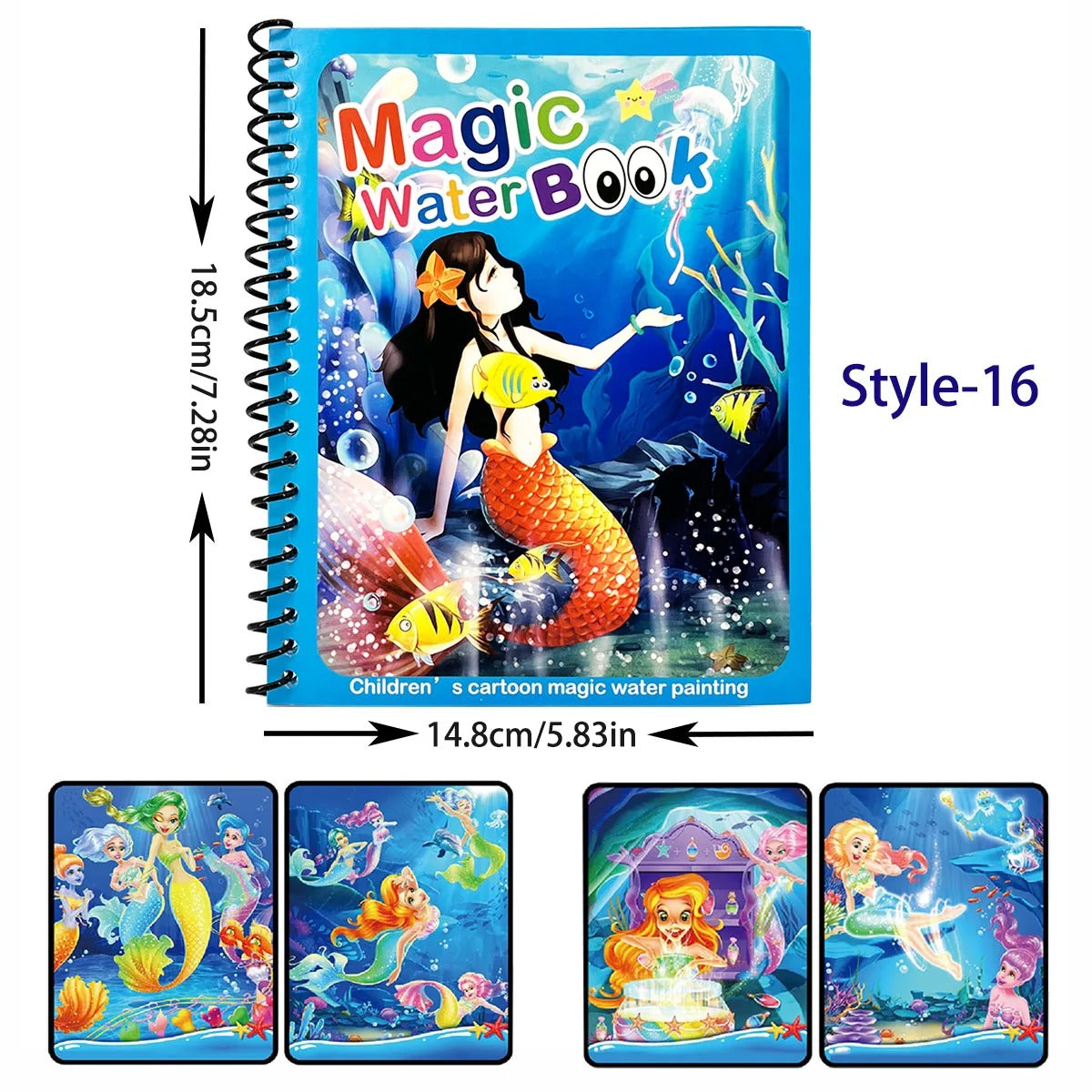 Herbruikbaar Water Kleurboek | Kleuren zonder knoeien