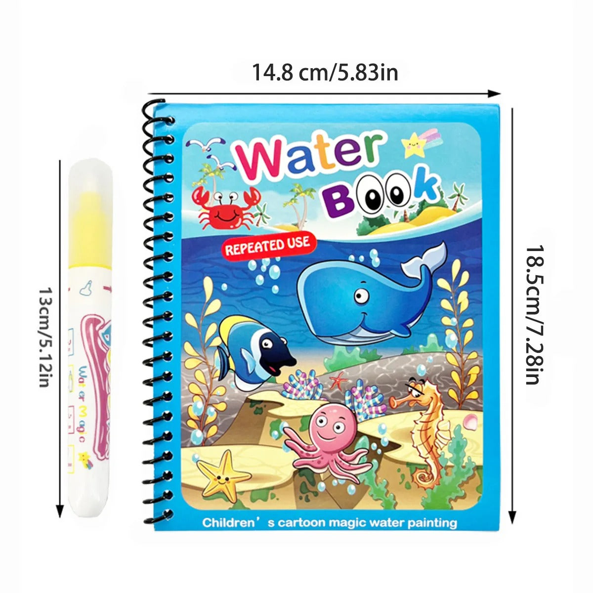 Herbruikbaar Water Kleurboek | Kleuren zonder knoeien